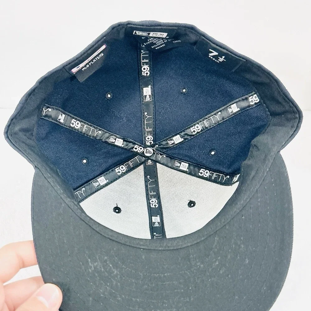 New Era New York Yankees On Field‎ 59FIFTY Fitted Hat Cap 7 1/2 Blue MLB